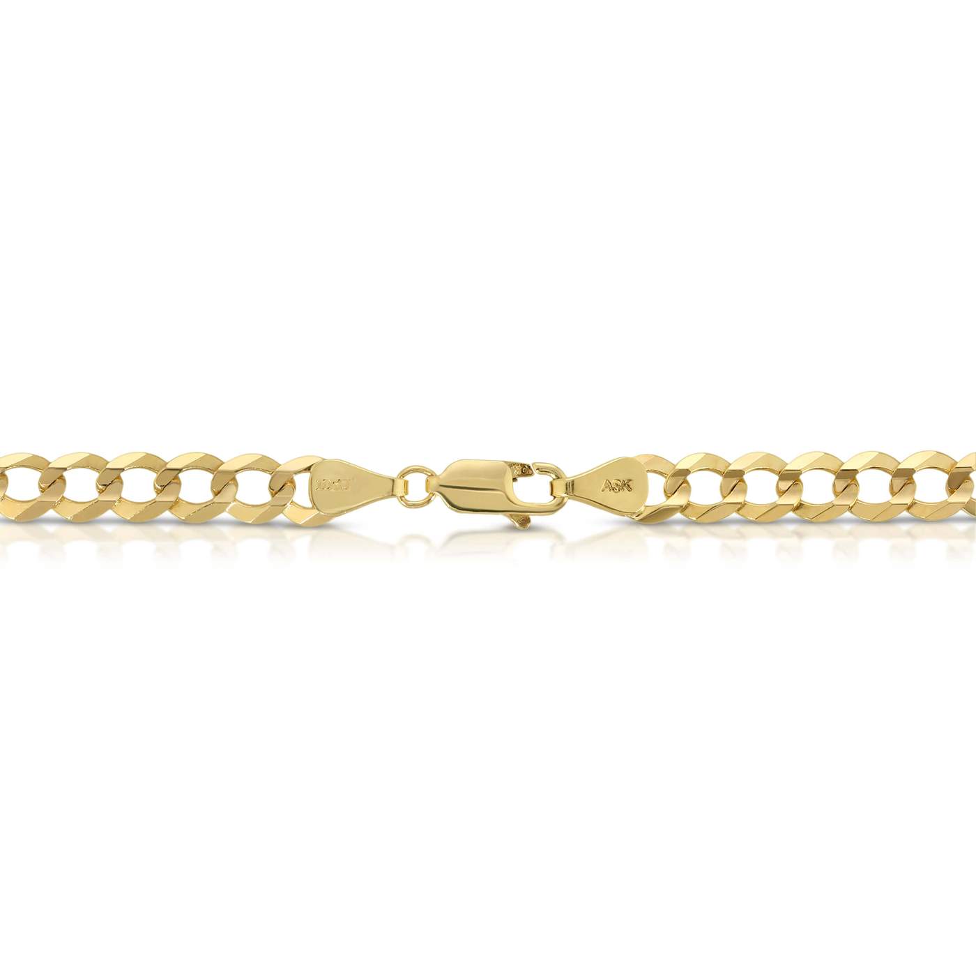 6.0MM CUBAN LINK (FLAT CURB) - SOLID 14K GOLD CHAIN