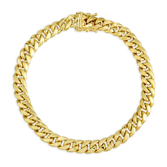 6.5MM MIAMI CUBAN LINK - HOLLOW 10K GOLD BRACELET