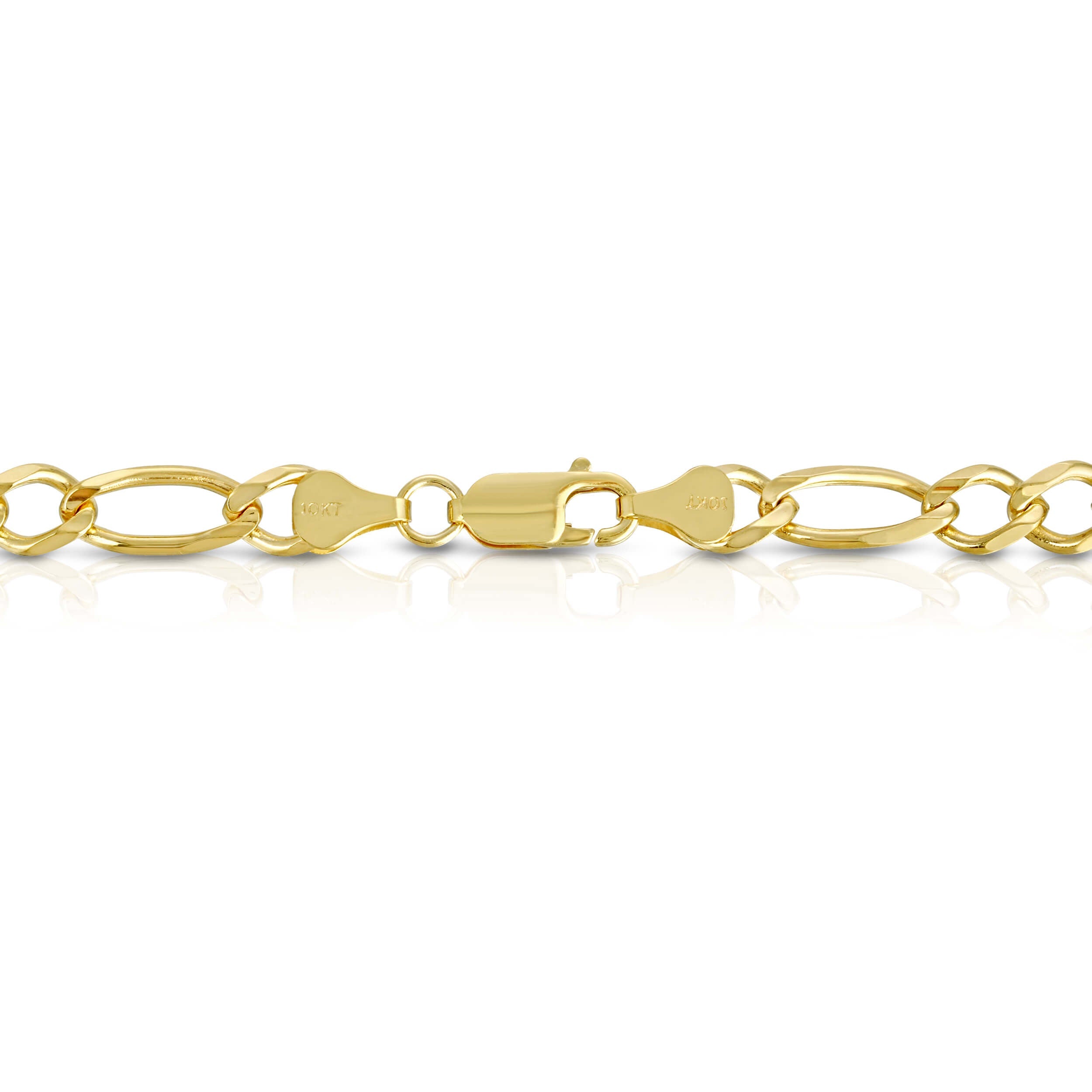 7.0MM FIGARO - SOLID 10K GOLD CHAIN