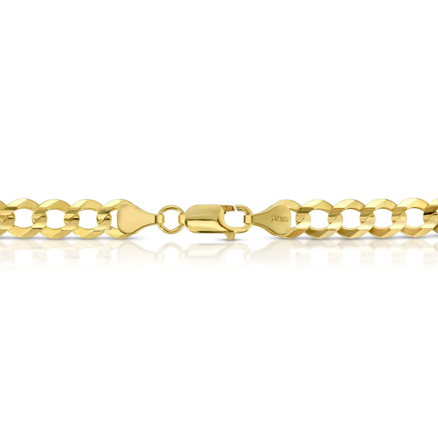 7.0MM CUBAN LINK (FLAT CURB) - SOLID 10K GOLD CHAIN