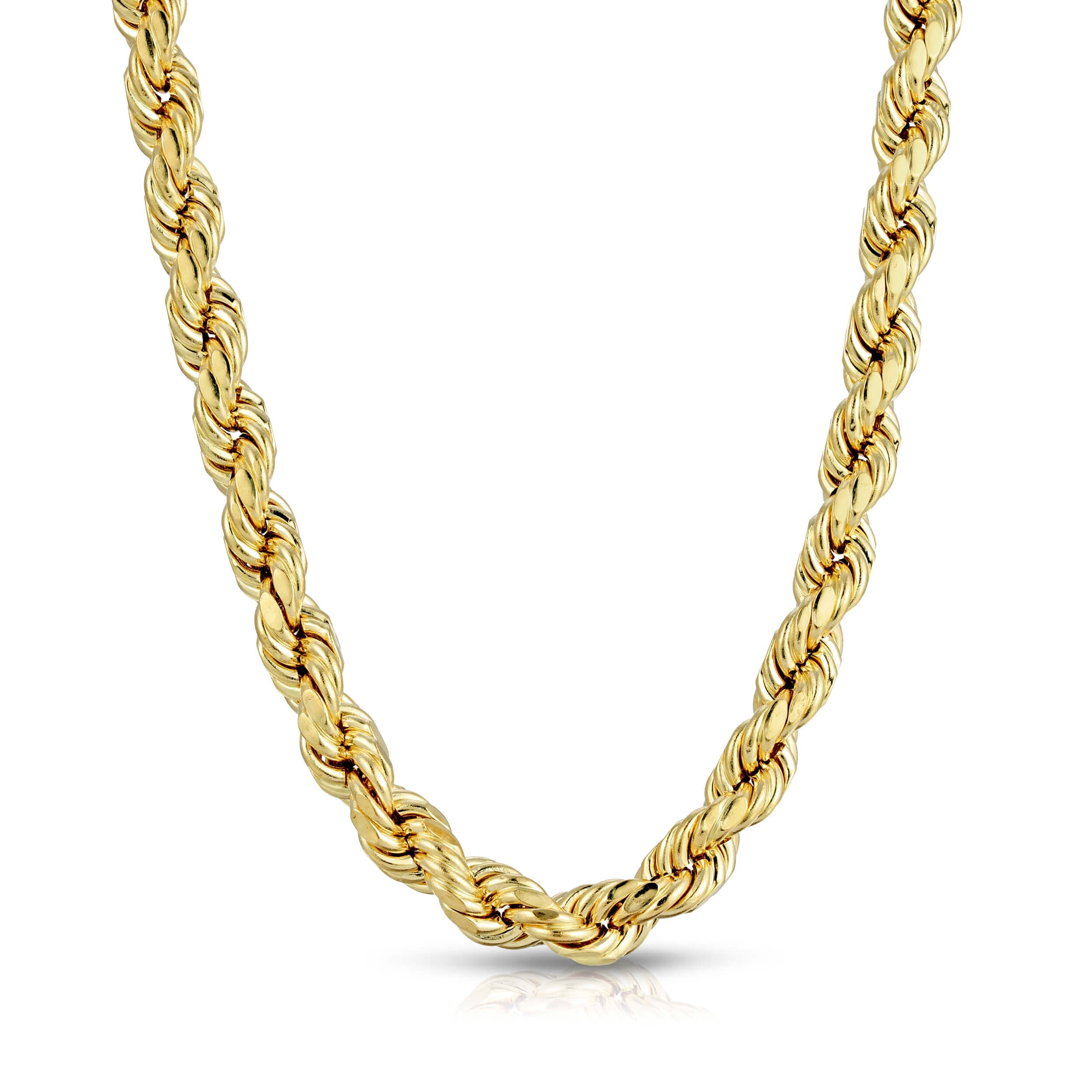 8.0MM D/C ROPE - HOLLOW 10K GOLD CHAIN