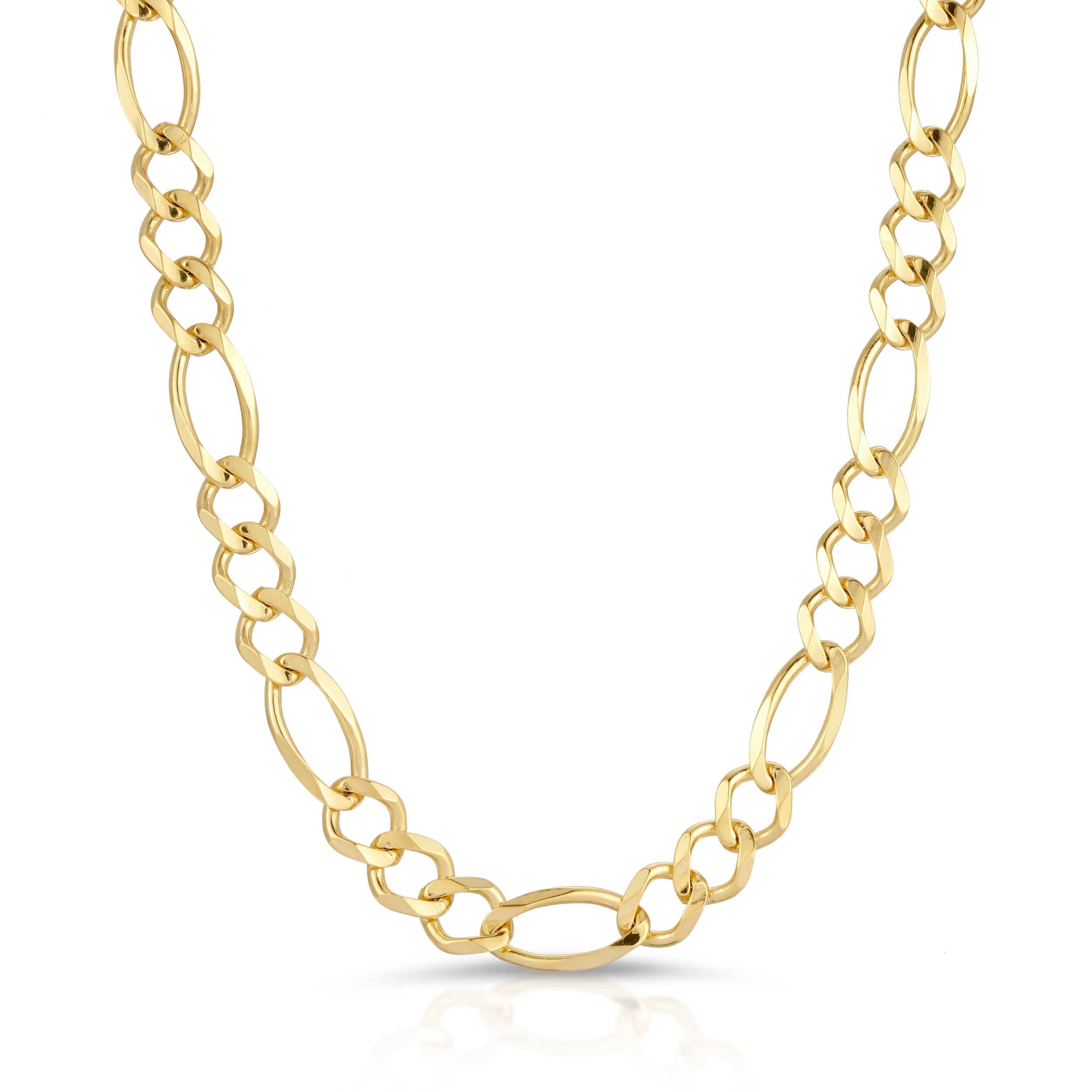 8.0MM FIGARO - SOLID 10K GOLD CHAIN
