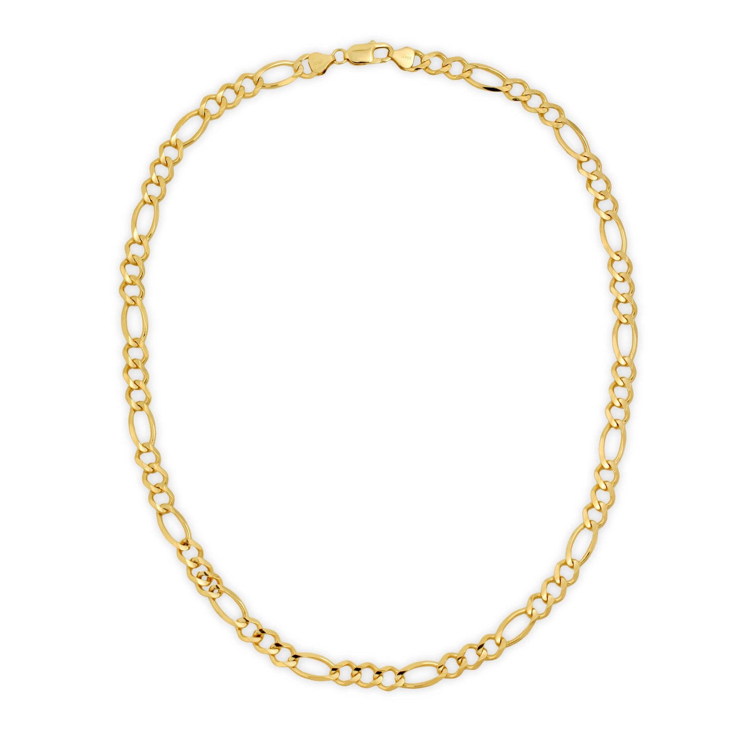 8.0MM FIGARO - SOLID 10K GOLD CHAIN