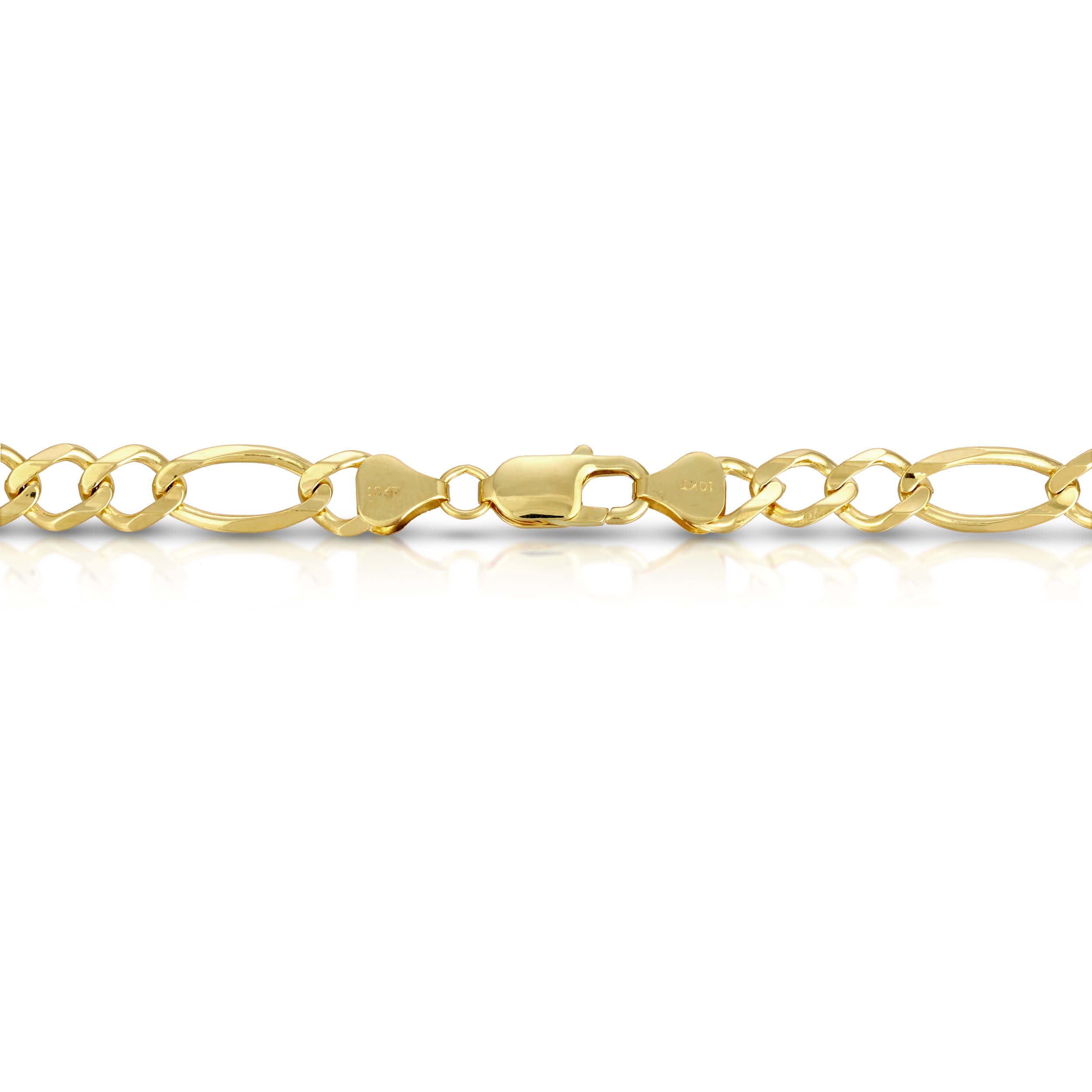 8.0MM FIGARO - SOLID 10K GOLD CHAIN