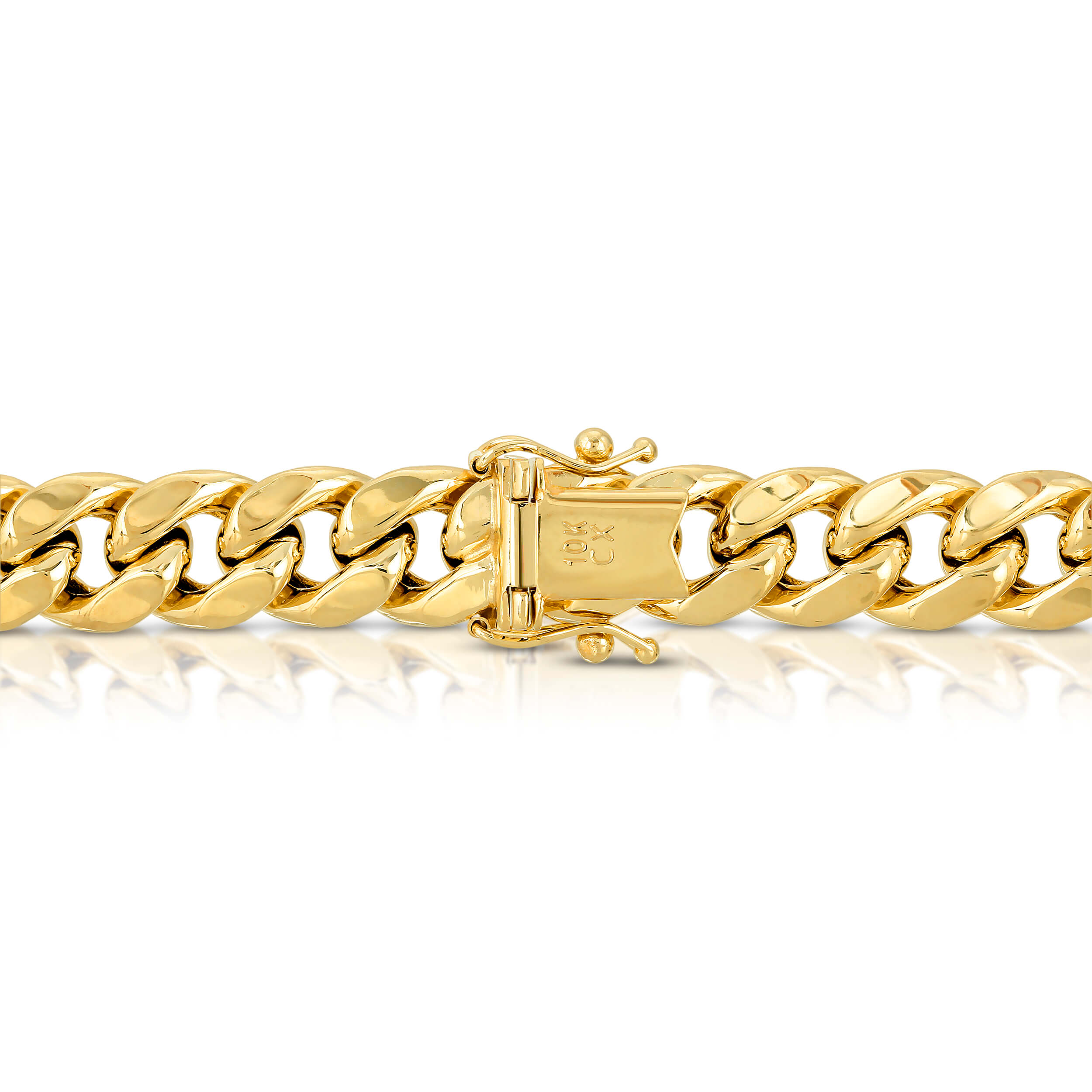 9.0MM MIAMI CUBAN LINK - HOLLOW 10K GOLD BRACELET