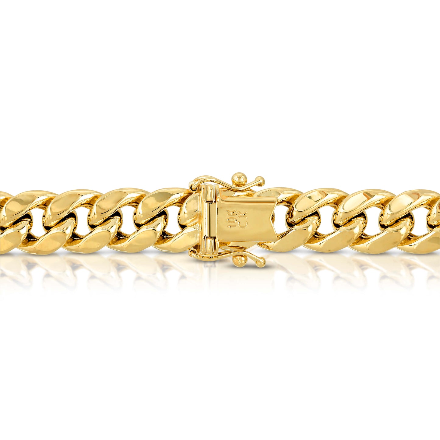 9.0MM MIAMI CUBAN LINK - HOLLOW 10K GOLD BRACELET