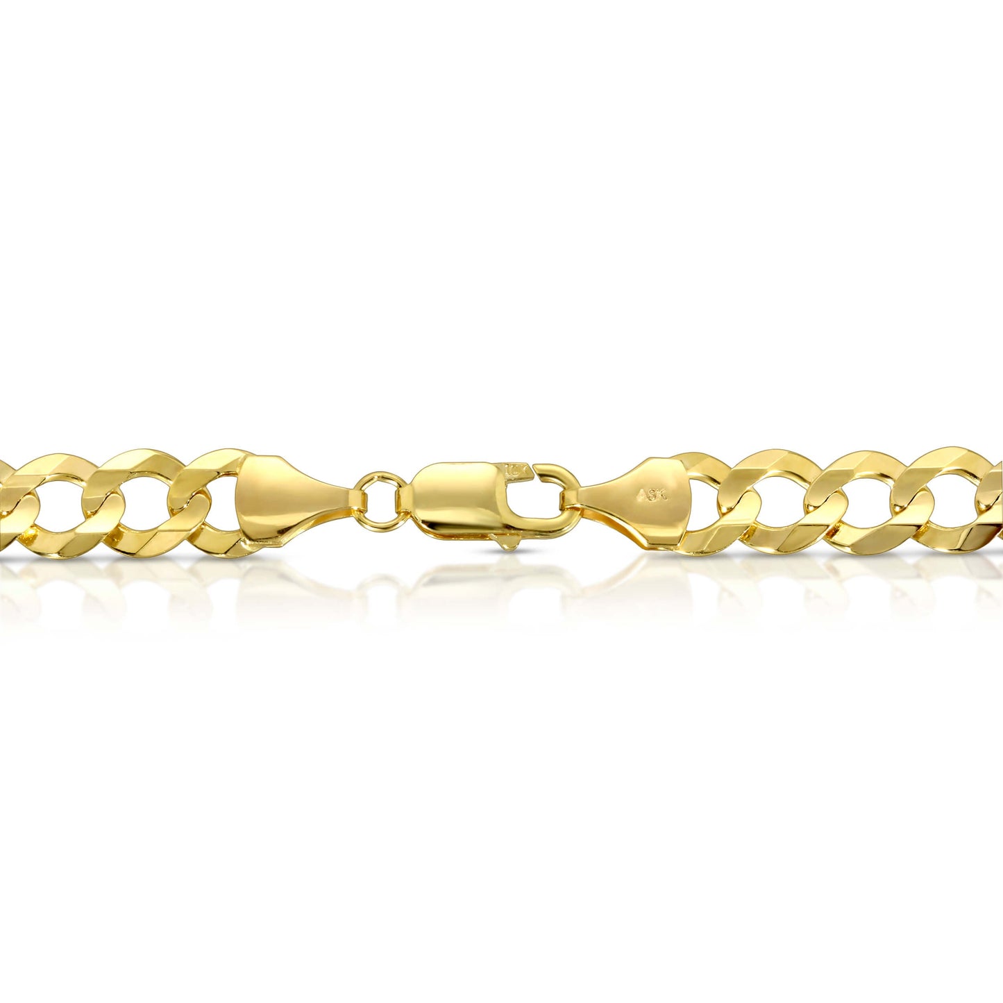 9.0MM CUBAN LINK (FLAT CURB) - SOLID 10K GOLD CHAIN