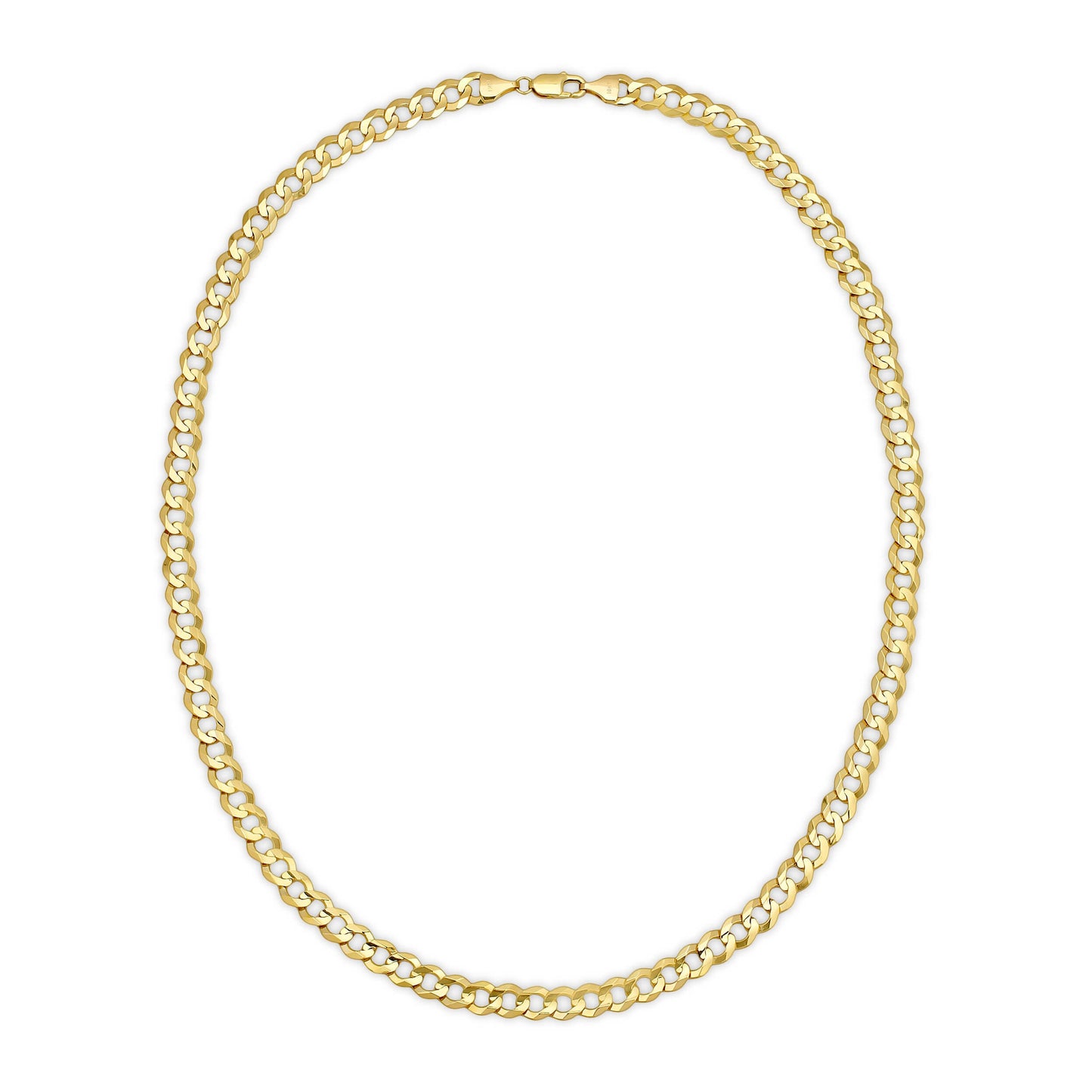 9.0MM CUBAN LINK (FLAT CURB) - SOLID 10K GOLD CHAIN