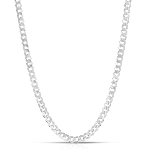 4.7MM FLAT CURB - 925 STERLING SILVER CHAIN