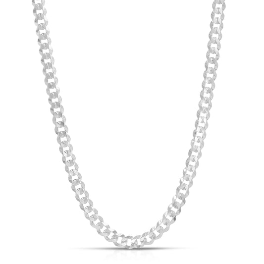 6.0MM FLAT CURB - 925 STERLING SILVER CHAIN