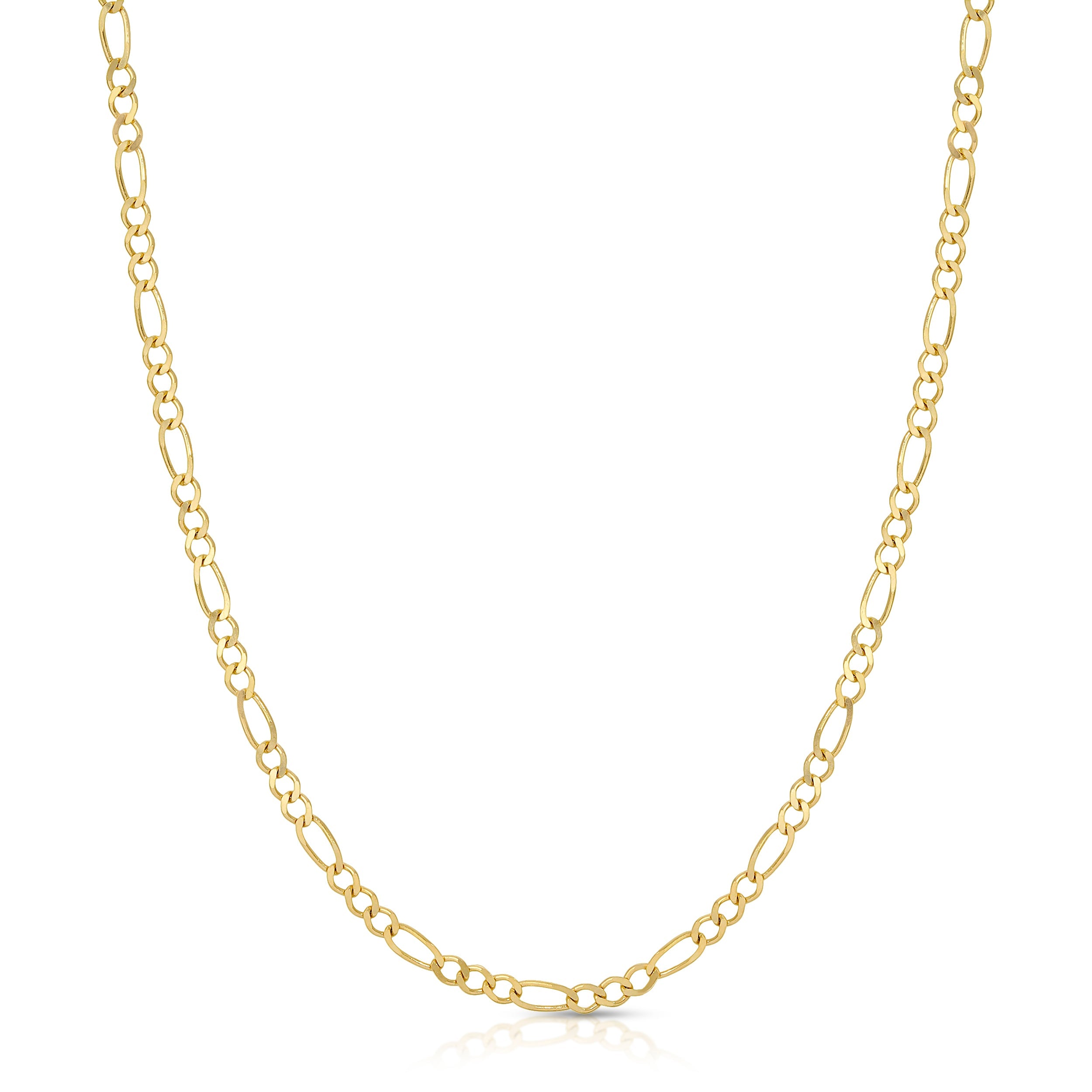 2.0MM FIGARO - SOLID 10K GOLD CHAIN
