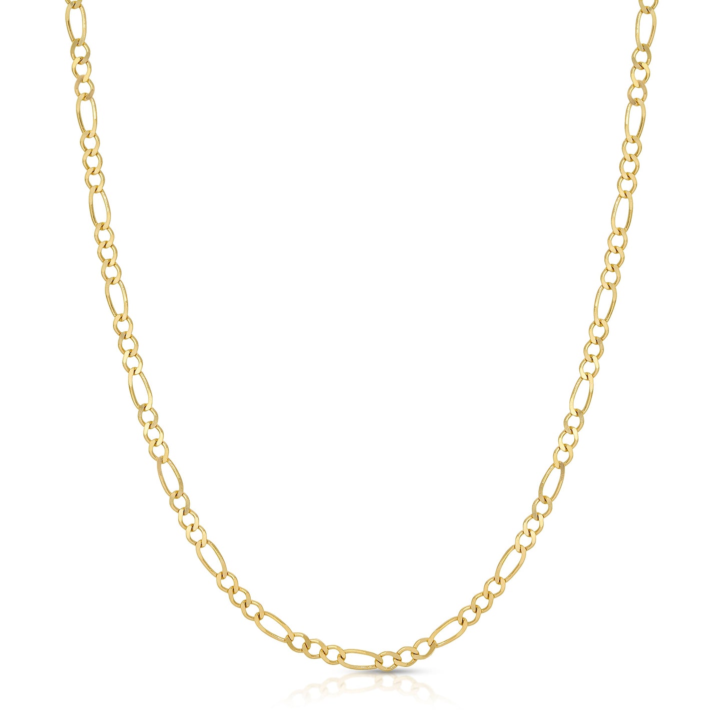 2.0MM FIGARO - SOLID 10K GOLD CHAIN