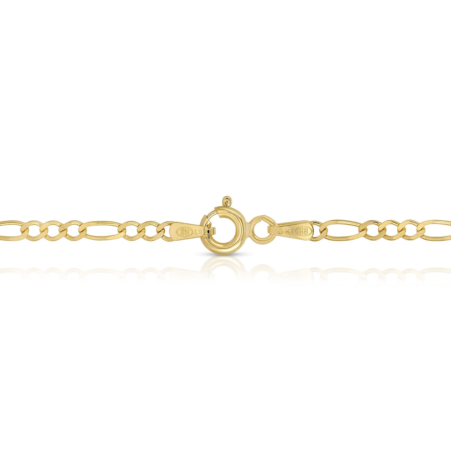 2.0MM FIGARO - SOLID 10K GOLD CHAIN