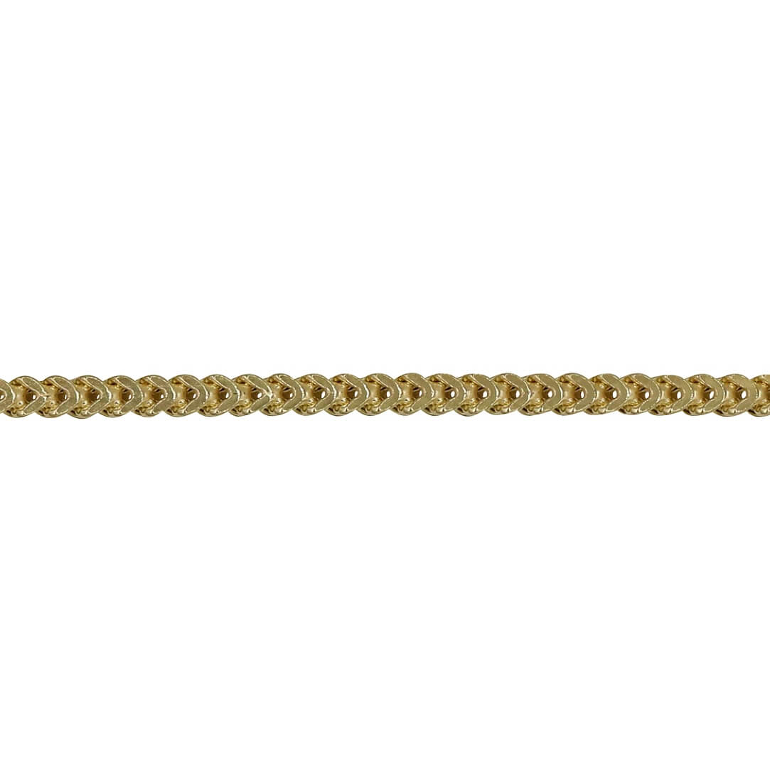2.5MM FRANCO - HOLLOW 10K GOLD BRACELET - Super Jewelry Co.