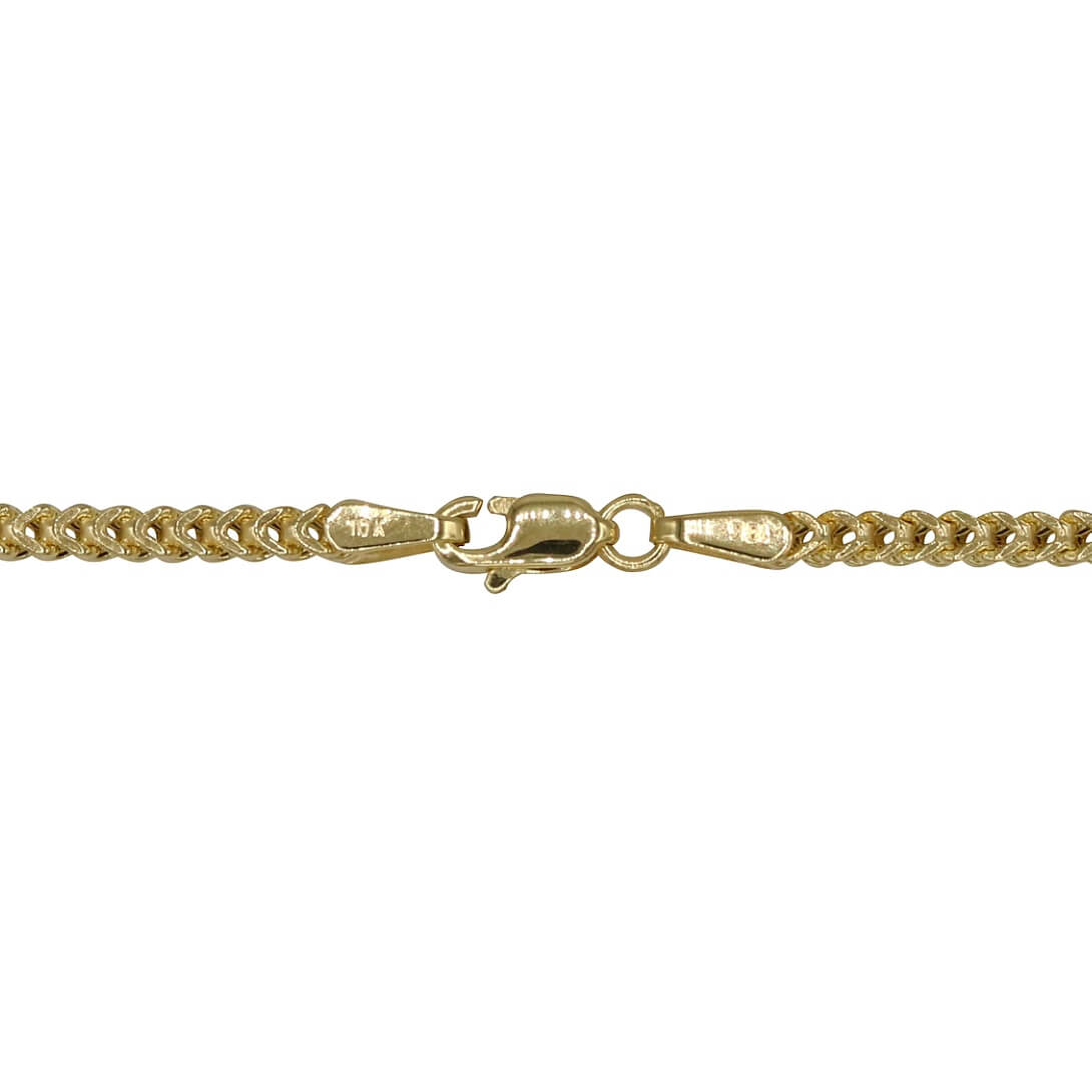 2.5MM FRANCO - HOLLOW 10K GOLD BRACELET - Super Jewelry Co.