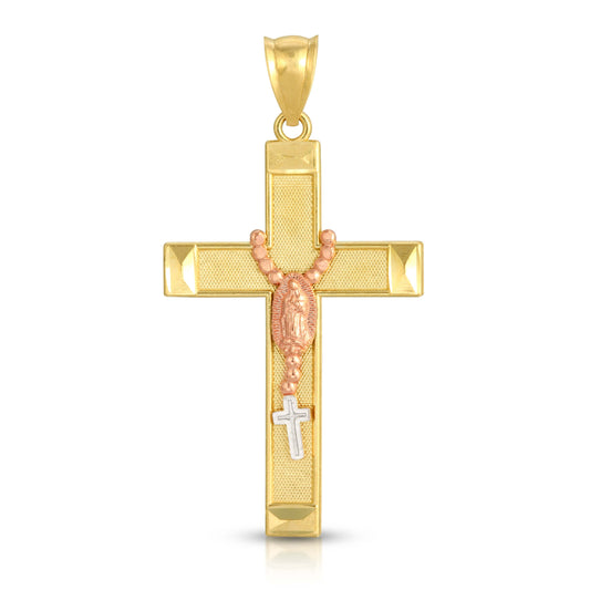 Mary Rosario Cross Pendant (P58)