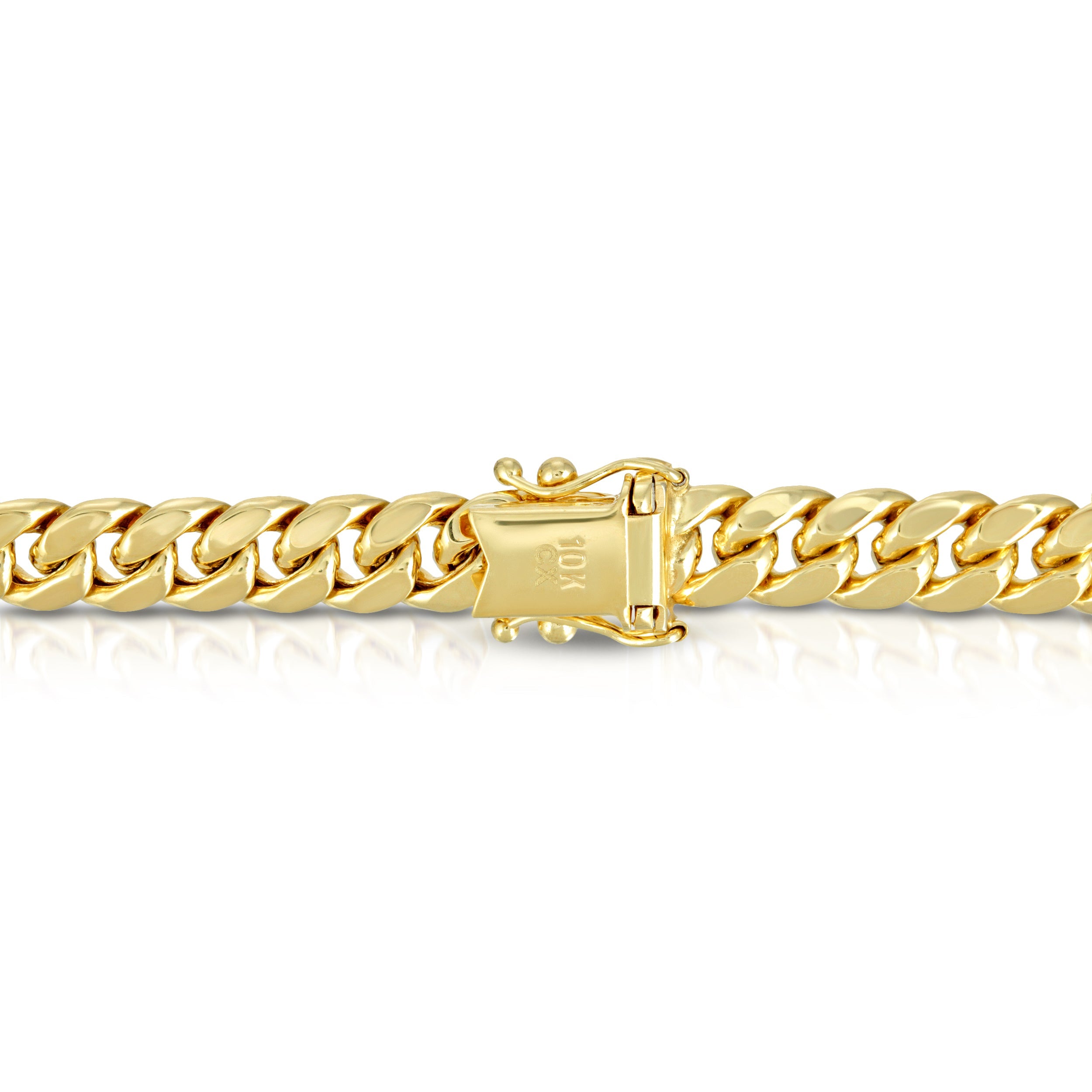 5.5MM MIAMI CUBAN LINK - HOLLOW 10K GOLD BRACELET